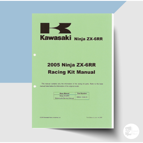 Kawasaki Ninja ZX-6RR Racing Kit Manual