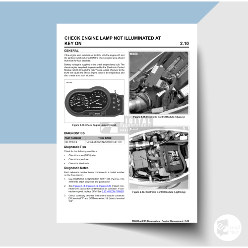 2008 Buell XB Models Electrical Diagnostics Manual