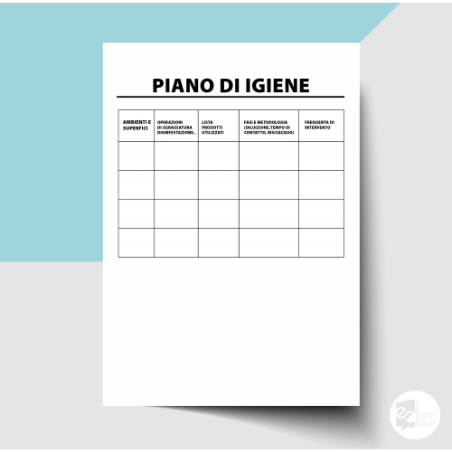 Piano di igiene HACCP