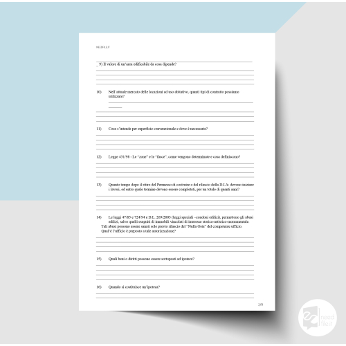 Preparazione mediatore immobiliare