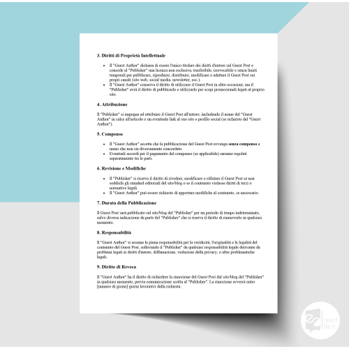 Consenso pubblicazione guest post