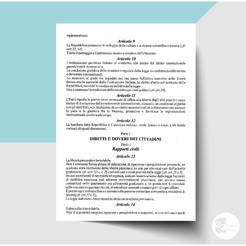 La Costituzione italiana