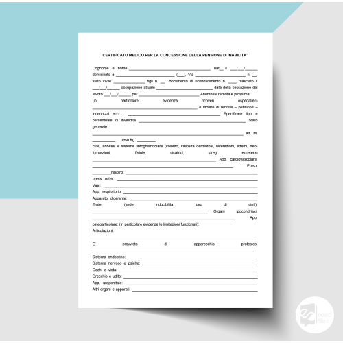 Certificato pensione di invalidità