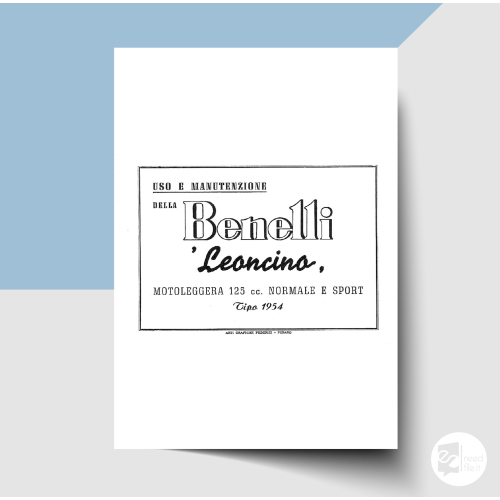 Bonelli Leoncino uso e manutenzione 1954