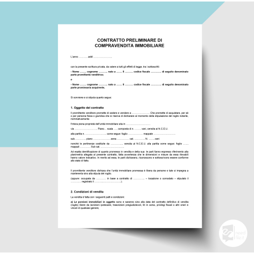 Preliminare compravendita immobiliare