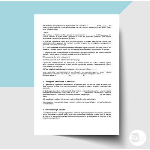 Preliminare compravendita immobiliare